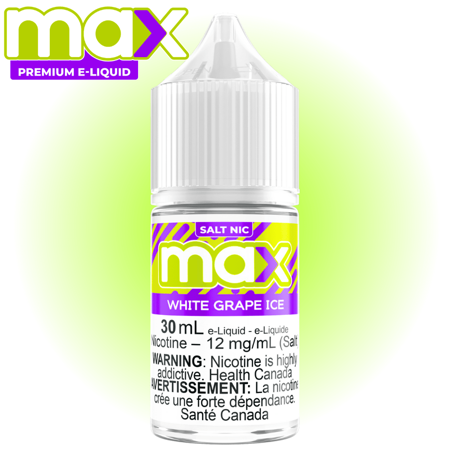 Max E-Liquid - White Grape Ice Salt Okotoks Vape SuperStore Okotoks Alberta