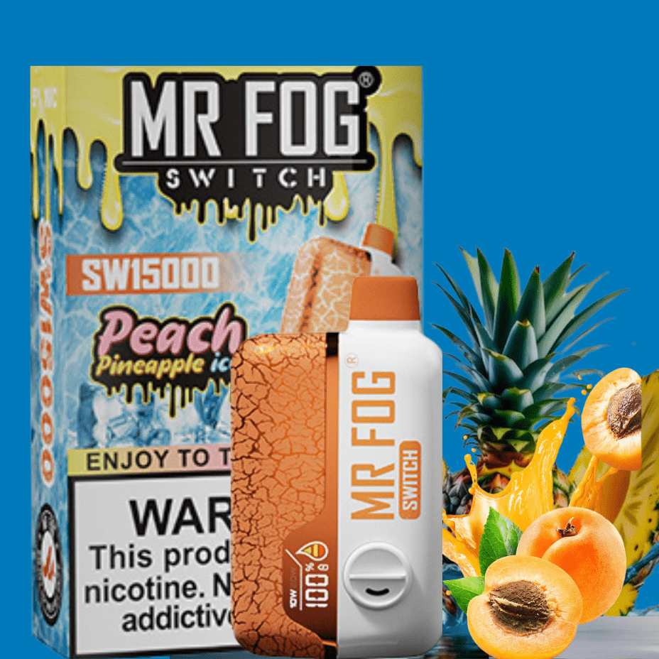 Mr Fog Switch 15K Disposable Vape-Peach Pineapple 15000 Puffs Okotoks Vape SuperStore Okotoks Alberta