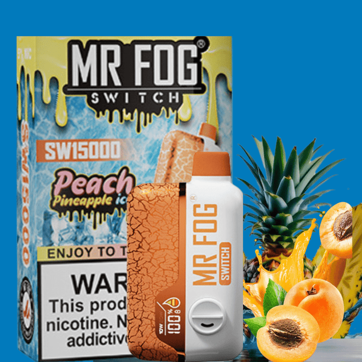 Mr Fog Switch SW15000 Disposable Vape-Peach Pineapple 15000 Puffs Okotoks Vape SuperStore Okotoks Alberta