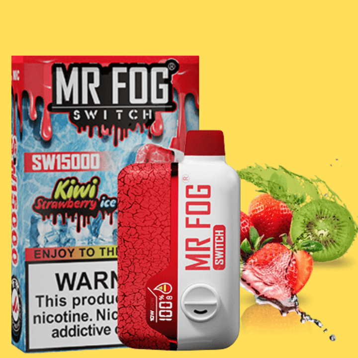 Mr Fog Switch SW15000 Disposable Vape-Strawberry Kiwi 15000 Puffs Okotoks Vape SuperStore Okotoks Alberta