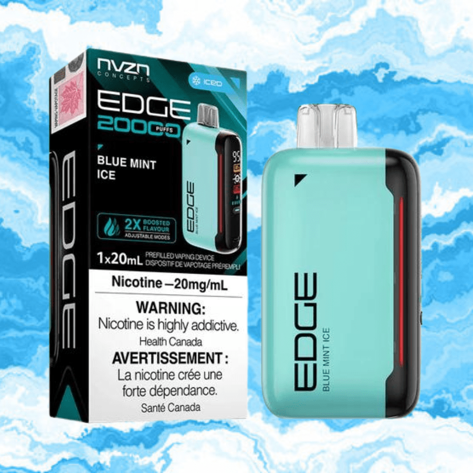 NVZN Edge 20K Disposable Vape-Blue Mint Ice 20000 Pufs / 20mg Okotoks Vape SuperStore Okotoks Alberta