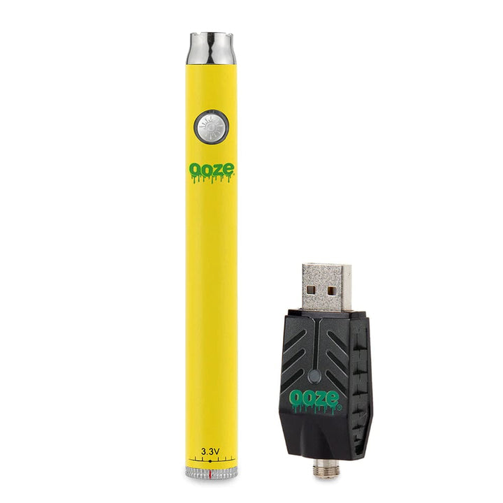 OOZE Slim Twist 510 Adjustable Battery 320mAh / Mellow Yellow Okotoks Vape SuperStore Okotoks Alberta