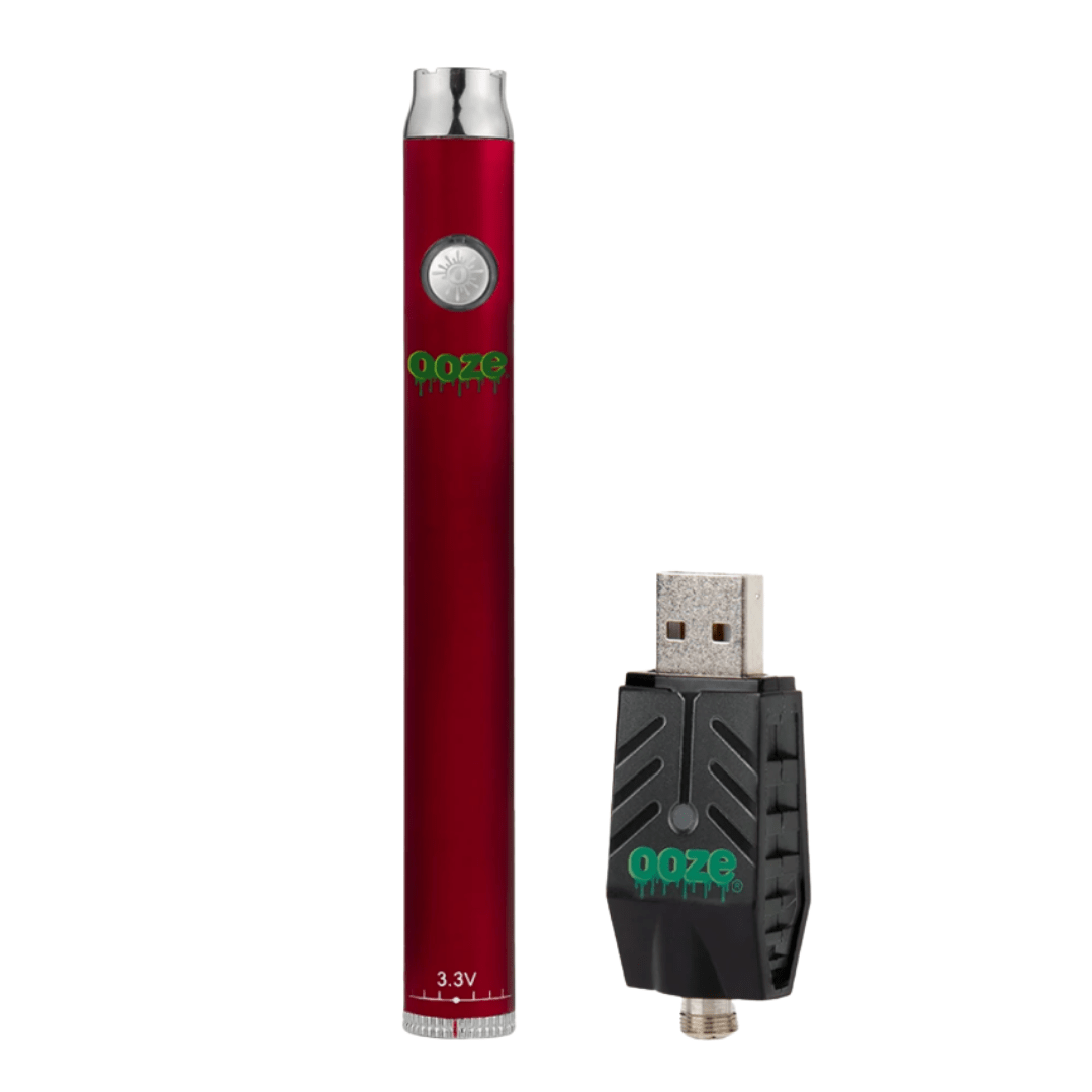 OOZE Slim Twist 510 Adjustable Battery 320mAh / Ruby Red Okotoks Vape SuperStore Okotoks Alberta