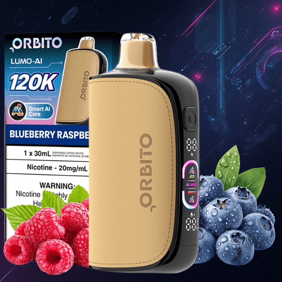 Orbito Lumo-AI 120K Disposable Vape-Blueberry Raspberry Okotoks Vape SuperStore Okotoks Alberta