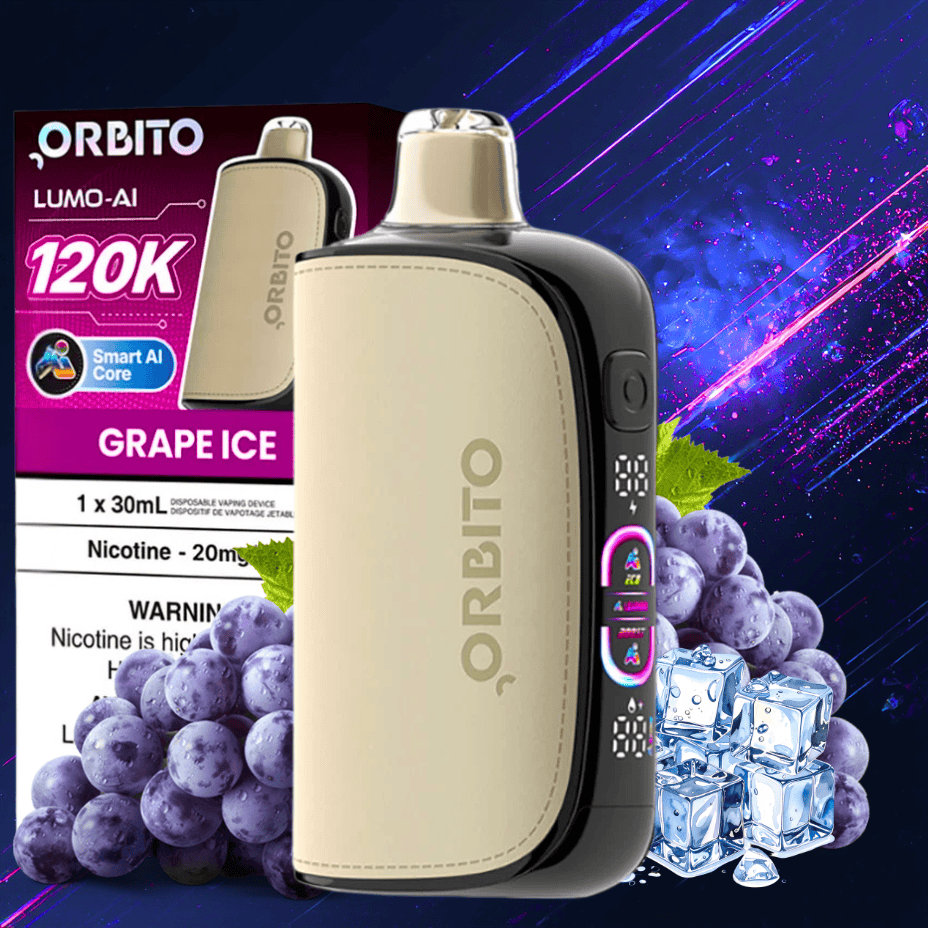 Orbito Lumo-AI 120K Disposable Vape-Grape Ice Okotoks Vape SuperStore Okotoks Alberta