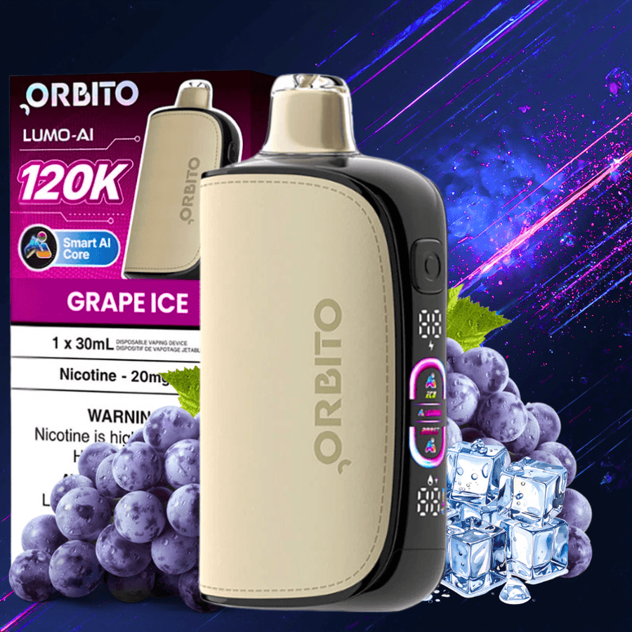 Orbito Lumo-AI 120K Disposable Vape-Grape Ice Okotoks Vape SuperStore Okotoks Alberta