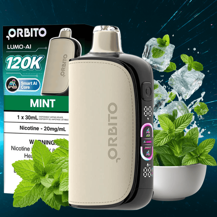 Orbito Lumo-AI 120K Disposable Vape-Mint Okotoks Vape SuperStore Okotoks Alberta