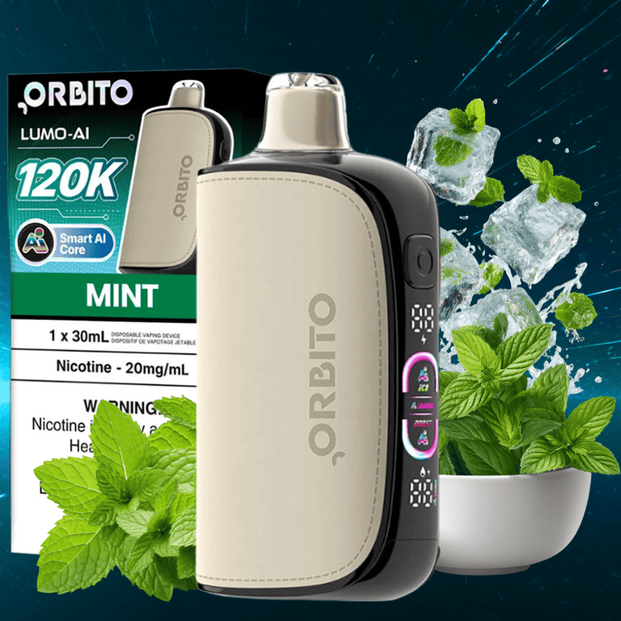 Orbito Lumo-AI 120K Disposable Vape-Mint Okotoks Vape SuperStore Okotoks Alberta
