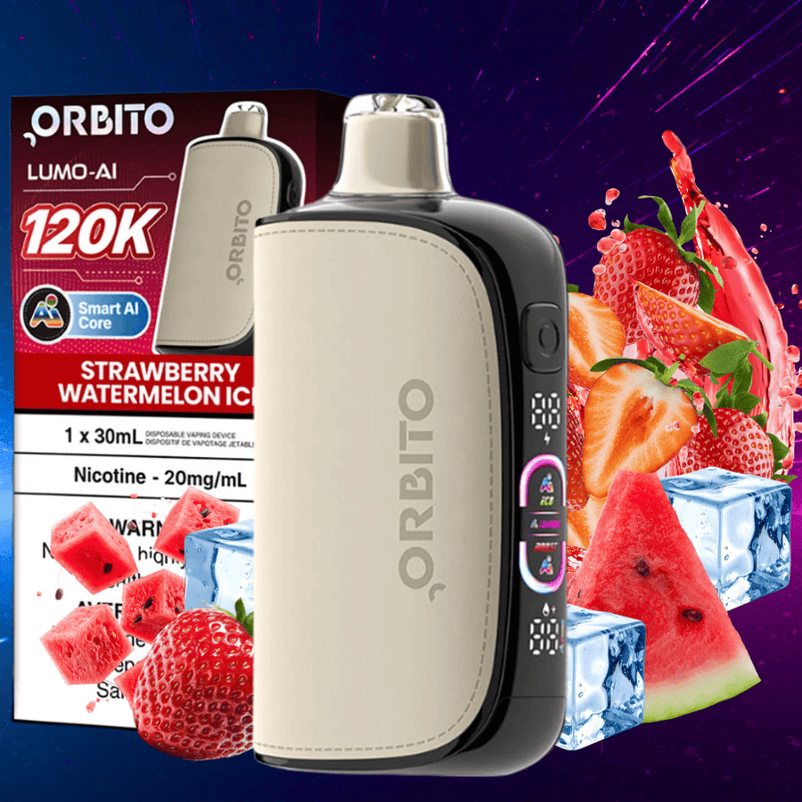 Orbito Lumo-AI 120K Disposable Vape-Strawberry Watermelon Ice Okotoks Vape SuperStore Okotoks Alberta
