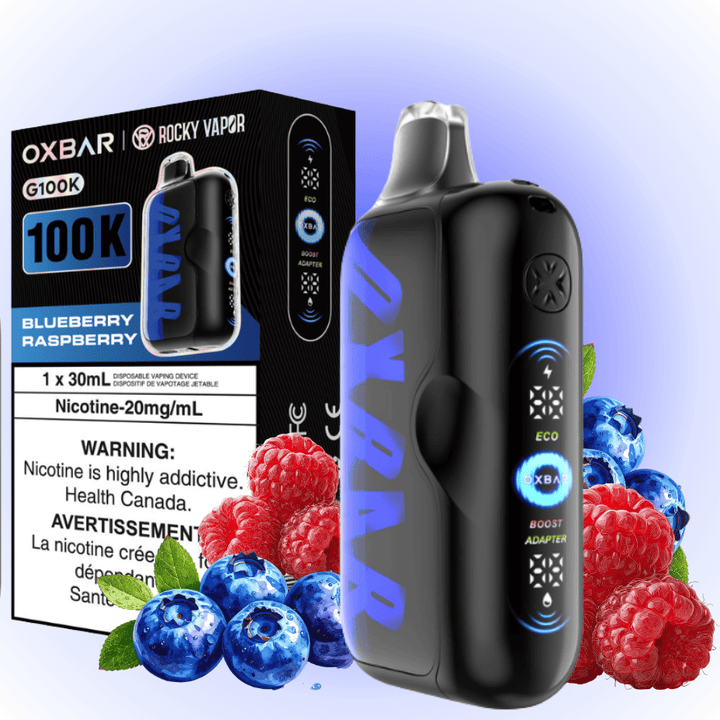 Oxbar G100K Disposable Vape - Blueberry Raspberry 100K Puffs / 20mg Okotoks Vape SuperStore Okotoks Alberta