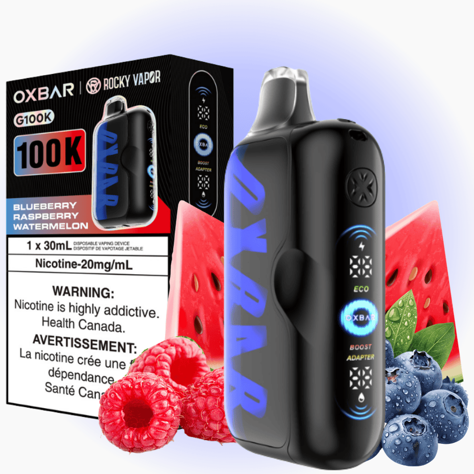 Oxbar G100K Disposable Vape - Blueberry Raspberry Watermelon 100K Puffs / 20mg Okotoks Vape SuperStore Okotoks Alberta