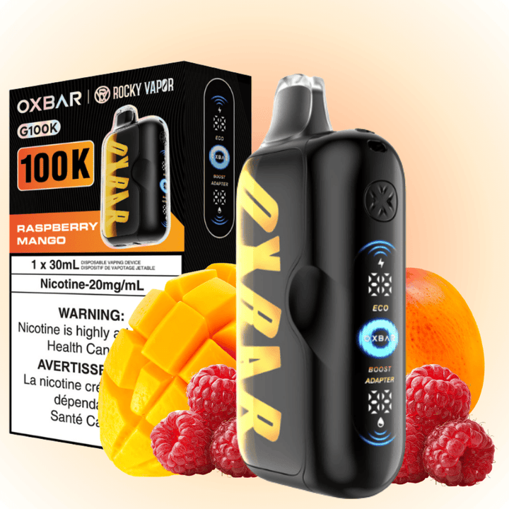 Oxbar G100K Disposable Vape - Raspberry Mango 100K Puffs / 20mg Okotoks Vape SuperStore Okotoks Alberta
