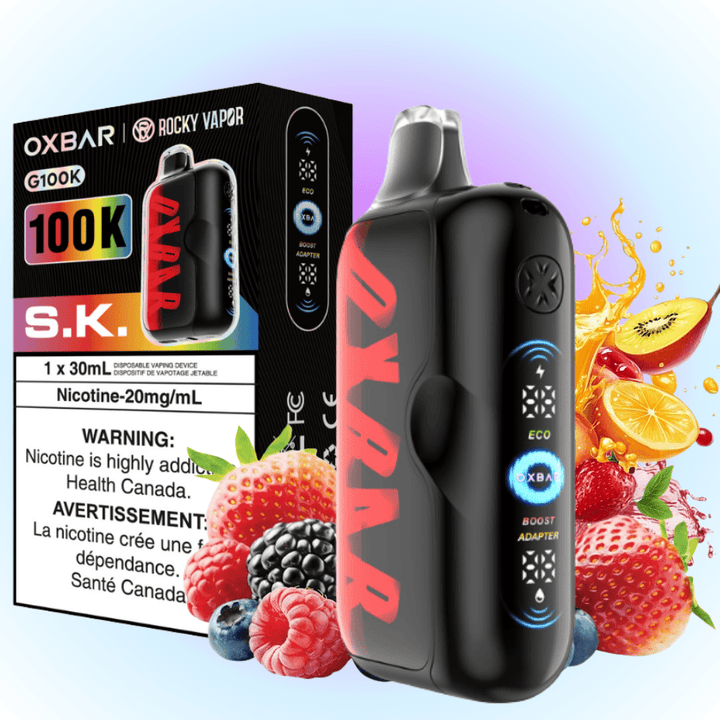 Oxbar G100K Disposable Vape - S.K. 100K Puffs / 20mg Okotoks Vape SuperStore Okotoks Alberta
