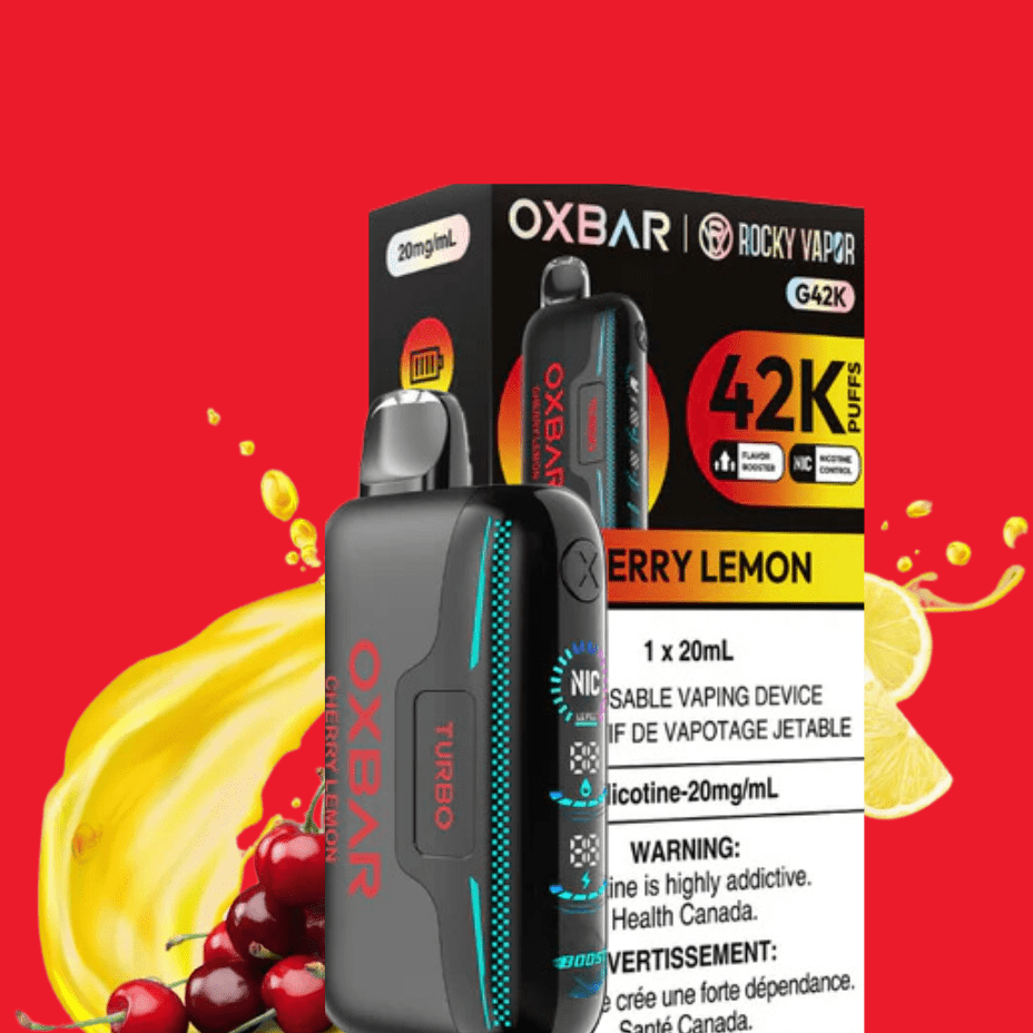 Oxbar G42k Disposable Vape-Cherry Lemon Okotoks Vape SuperStore Okotoks Alberta