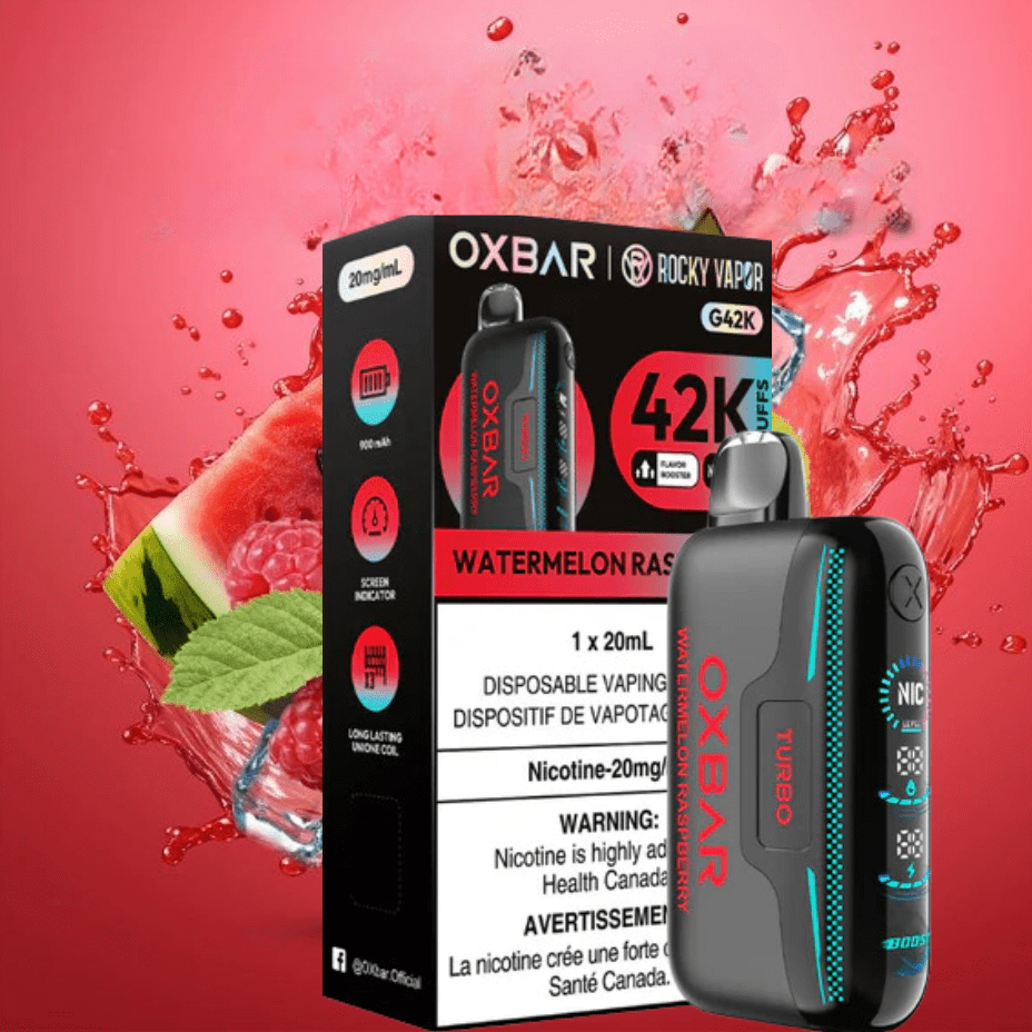 Oxbar G42k Disposable Vape-Watermelon Raspberry Okotoks Vape SuperStore Okotoks Alberta