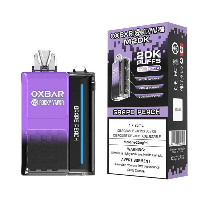 OXBAR M20K Disposable Vape - Grape Peach 20mg / 20000 Puffs Okotoks Vape SuperStore Okotoks Alberta