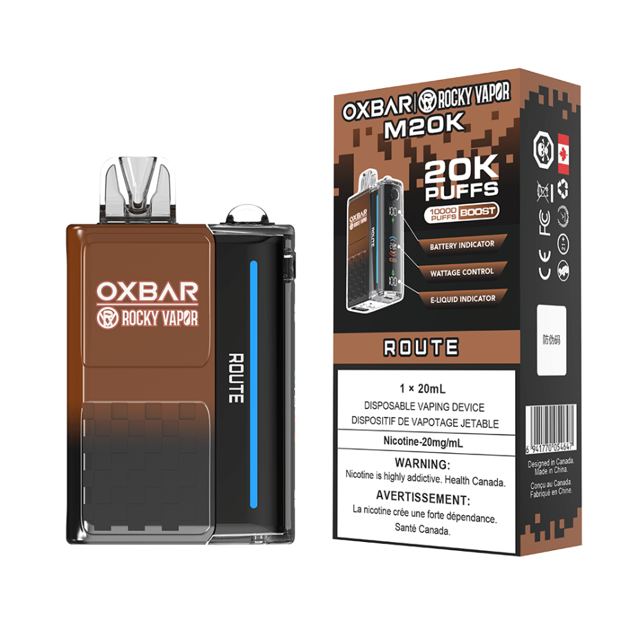 OXBAR M20K Disposable Vape - Route 20mg / 20000 Puffs Okotoks Vape SuperStore Okotoks Alberta