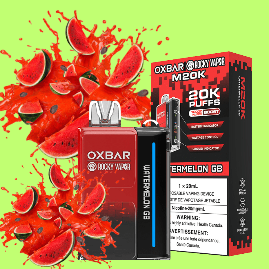 OXBAR M20K Disposable Vape - Strawberry GB 20mg / 20000 Puffs Okotoks Vape SuperStore Okotoks Alberta