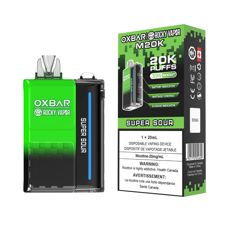 OXBAR M20K Disposable Vape - Super Sour 20mg / 20000 Puffs Okotoks Vape SuperStore Okotoks Alberta