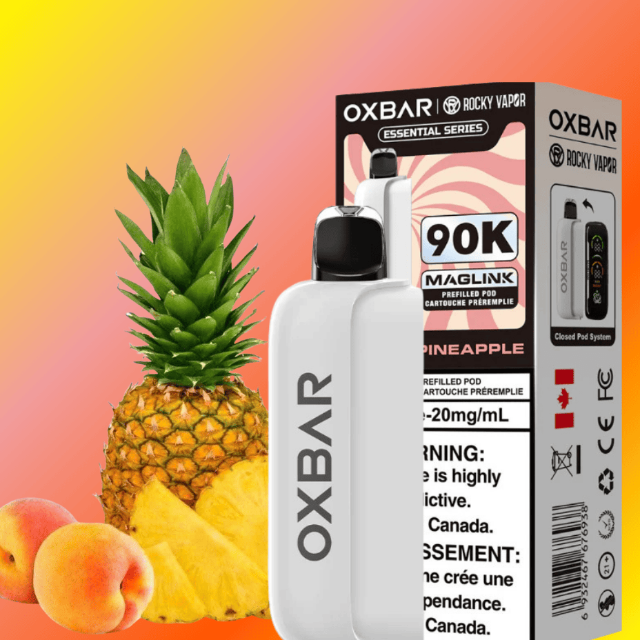 Oxbar Maglink 90K Closed Pods-Peach Pineapple Okotoks Vape SuperStore Okotoks Alberta