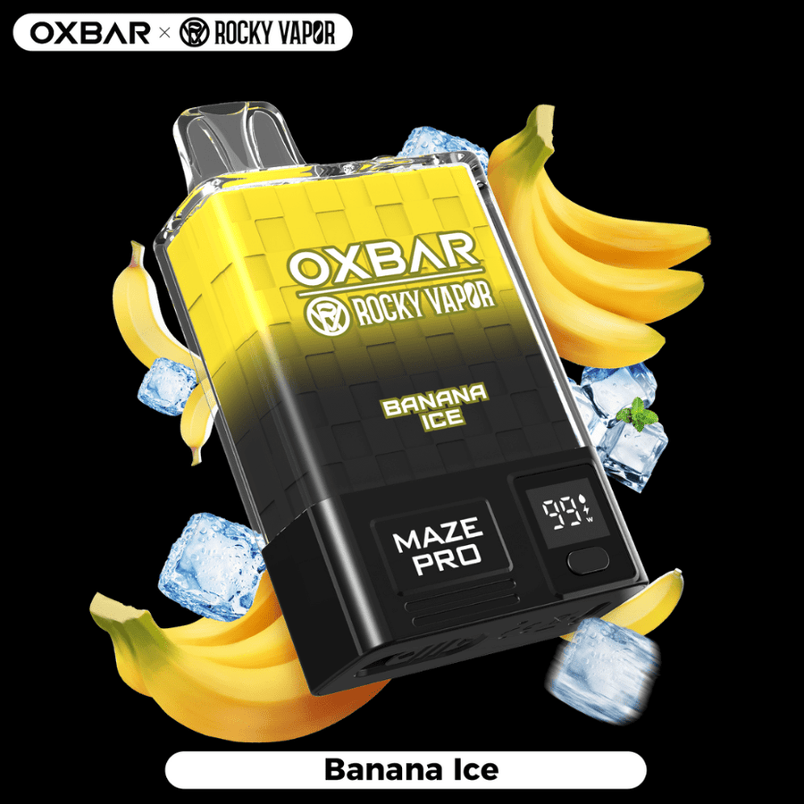 OXBAR Maze PRO 10,000 Disposable Vape-Banana Ice 20mg / 10000Puffs Okotoks Vape SuperStore Okotoks Alberta