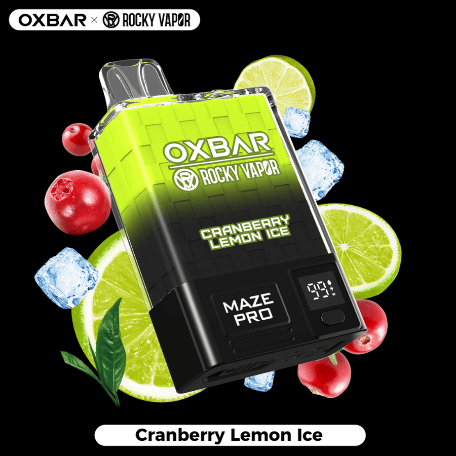 OXBAR Maze PRO 10,000 Disposable Vape-Cranberry Lemon Ice 20mg / 10000Puffs Okotoks Vape SuperStore Okotoks Alberta