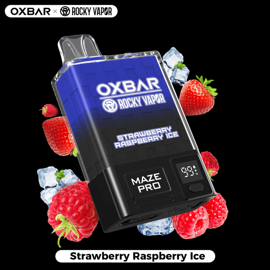 OXBAR Maze PRO 10,000 Disposable Vape-Strawberry Raspberry Ice 20mg / 10000Puffs Okotoks Vape SuperStore Okotoks Alberta