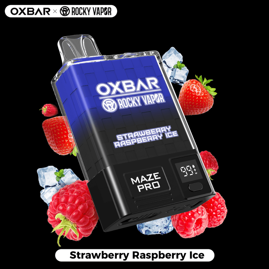 OXBAR Maze PRO 10,000 Disposable Vape-Strawberry Raspberry Ice 20mg / 10000Puffs Okotoks Vape SuperStore Okotoks Alberta