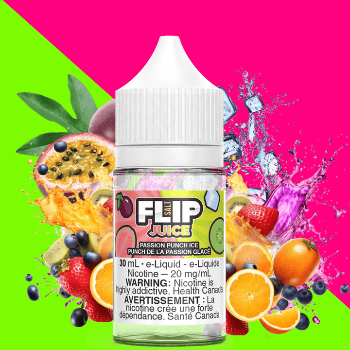 Passion Punch Ice Salt by Flip Juice 30ml / 12mg Okotoks Vape SuperStore Okotoks Alberta