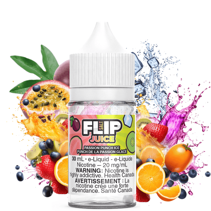 Passion Punch Ice Salt by Flip Juice Okotoks Vape SuperStore Okotoks Alberta