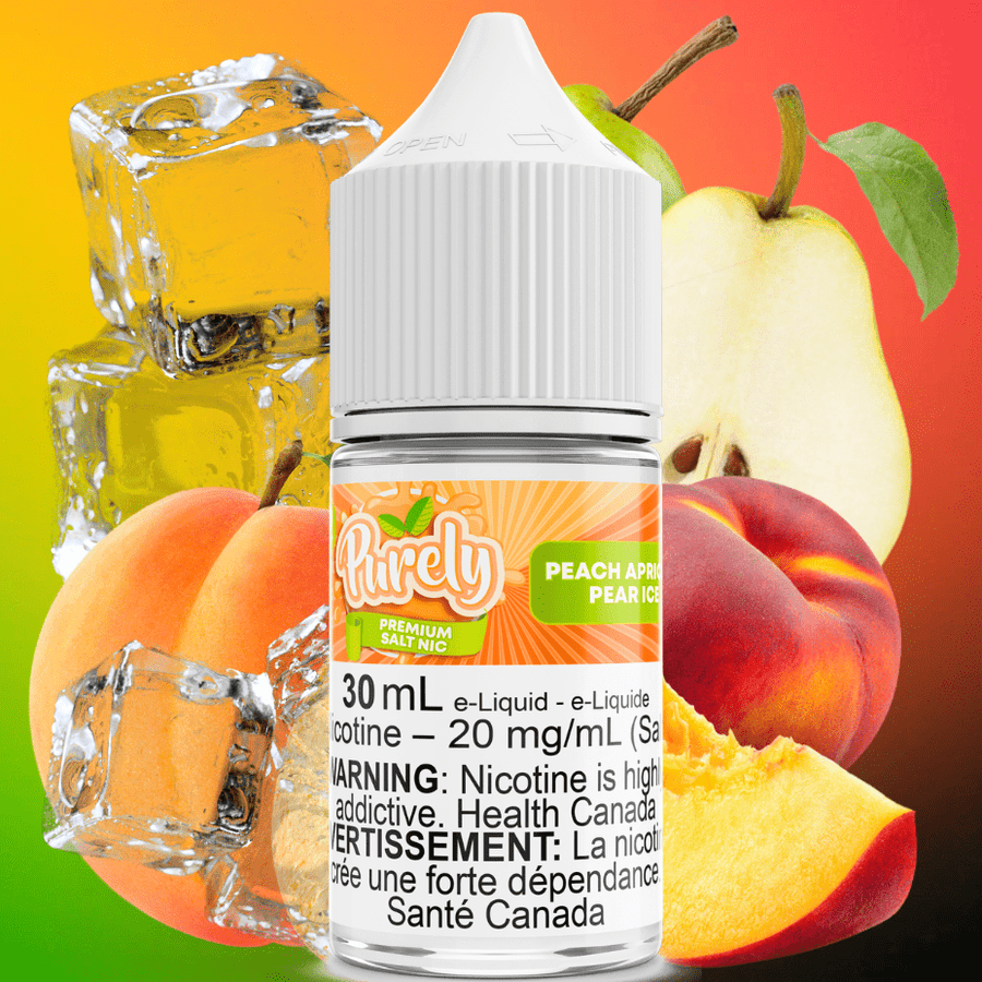 Peach Apricot Pear Ice Salt Nic by Purely E-Liquid Okotoks Vape SuperStore Okotoks Alberta