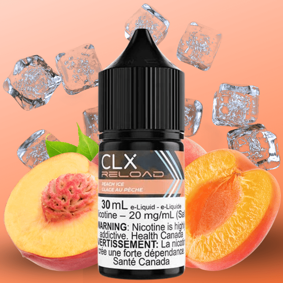 Peach Ice Salt by CLX Reload E-Liquid 30mL / 10mg Okotoks Vape SuperStore Okotoks Alberta