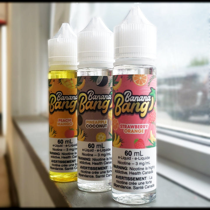 Peach Mango by Banana Bang E-Liquid Okotoks Vape SuperStore Okotoks Alberta