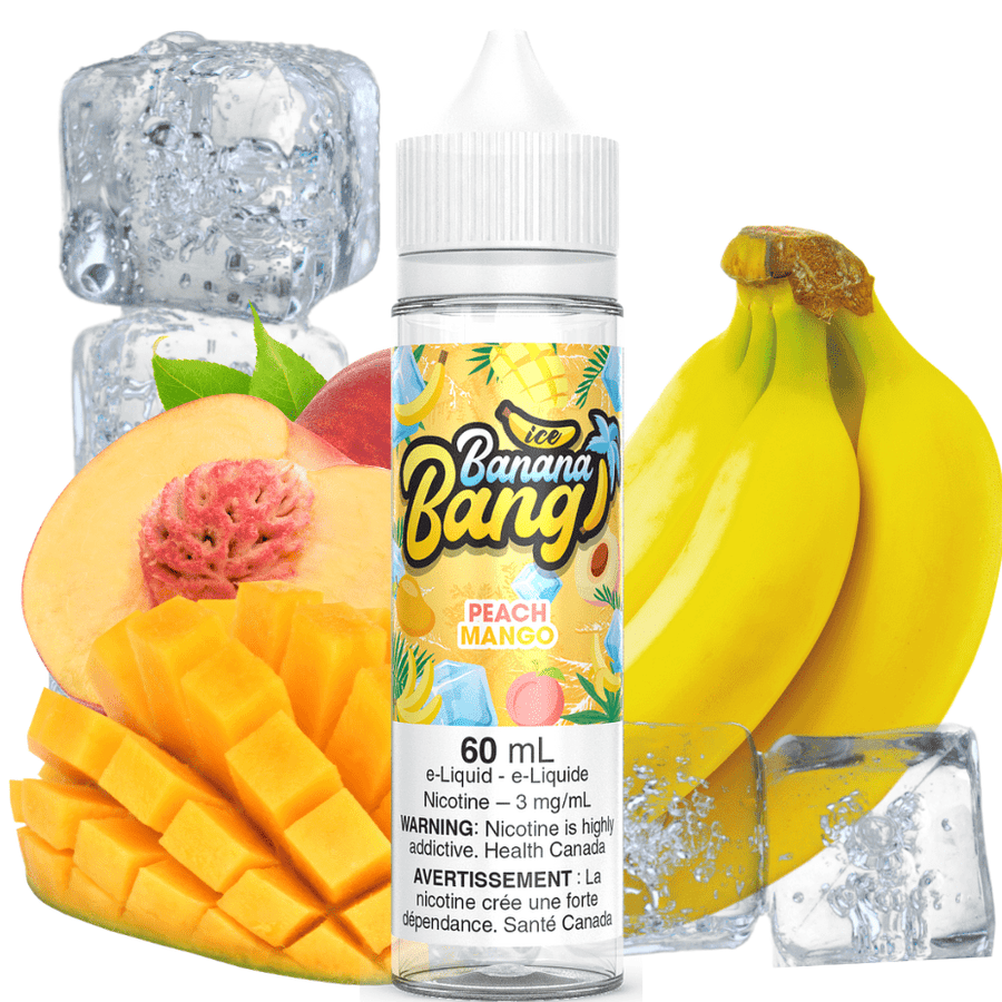 Peach Mango Ice by Banana Bang E-Liquid 60ml / 3mg Okotoks Vape SuperStore Okotoks Alberta