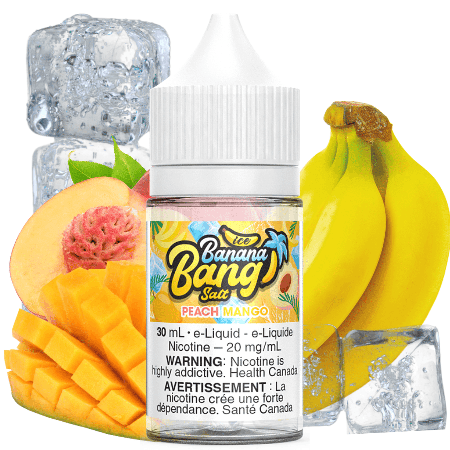 Peach Mango Ice Salt by Banana Bang E-Liquid 30ml / 12mg Okotoks Vape SuperStore Okotoks Alberta