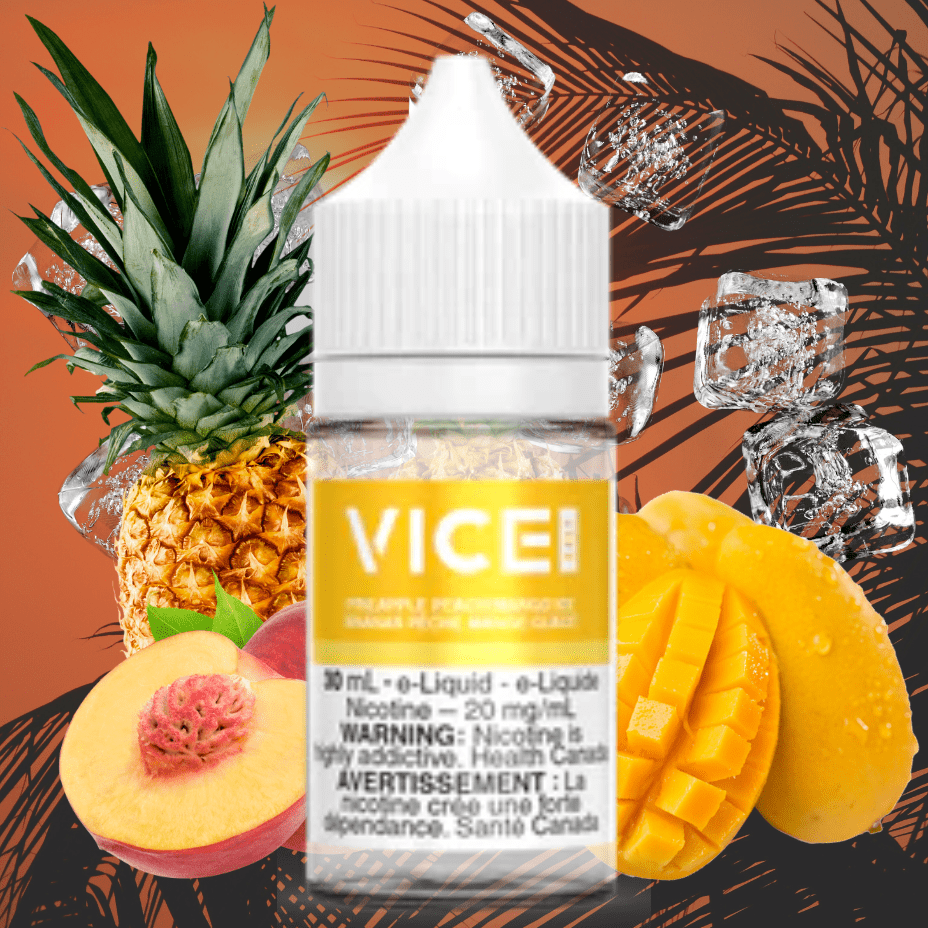 Peach Pineapple Mango Ice Salt by Vice E-Liquid Okotoks Vape SuperStore Okotoks Alberta