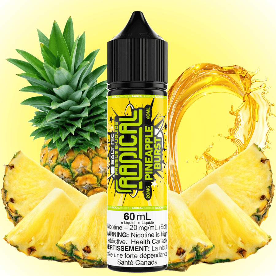Pineapple Burst Salt by Radical E-Liquid-60mL 60ml / 20mg Okotoks Vape SuperStore Okotoks Alberta