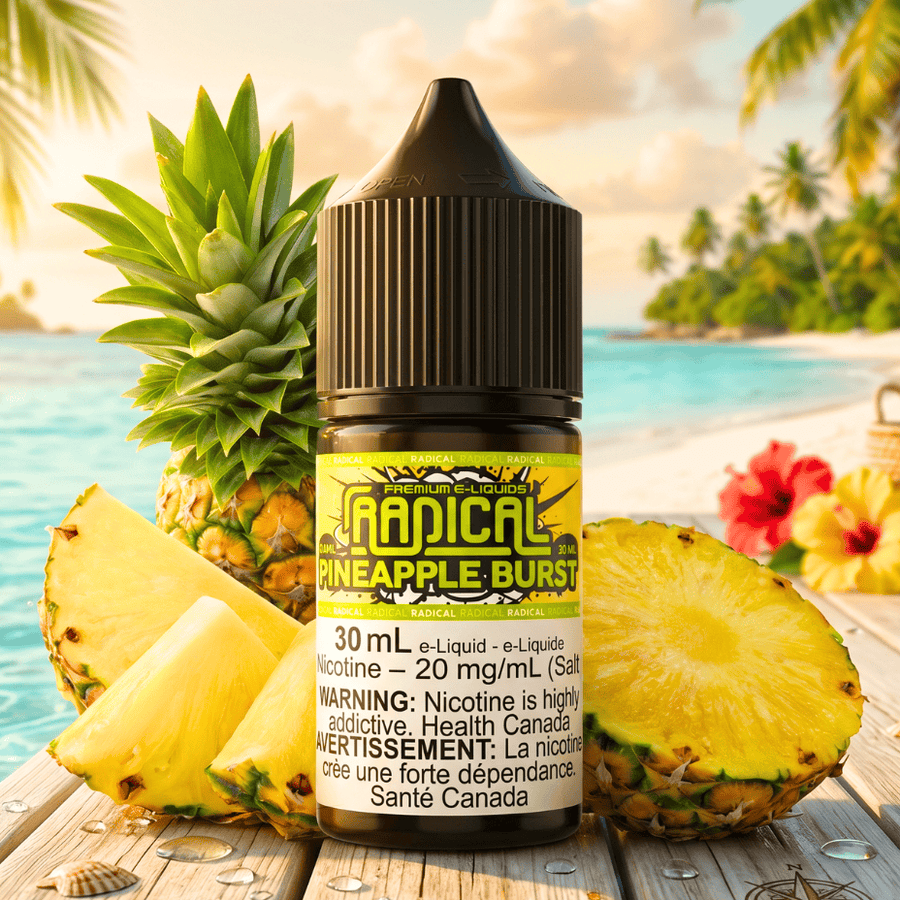 Pineapple Burst Salt Nic by Radical E-liquid Okotoks Vape SuperStore Okotoks Alberta