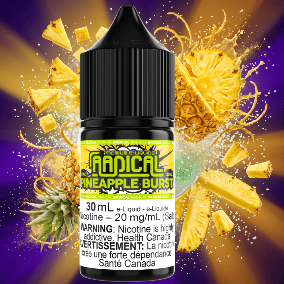 Pineapple Burst Salt Nic by Radical E-liquid Okotoks Vape SuperStore Okotoks Alberta