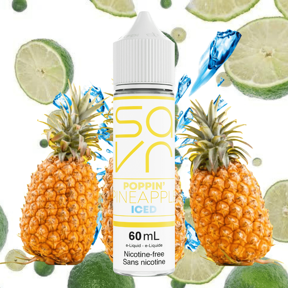 Poppin' Pineapple Ice by Savr E-Liquid 60mL / 3mg Okotoks Vape SuperStore Okotoks Alberta