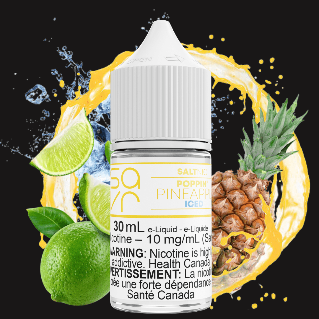 Poppin' Pineapple Iced Salt by Savr E-liquid 10mg Okotoks Vape SuperStore Okotoks Alberta