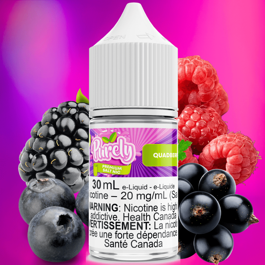 Quadberry Salt Nic by Purely E-Liquid Okotoks Vape SuperStore Okotoks Alberta