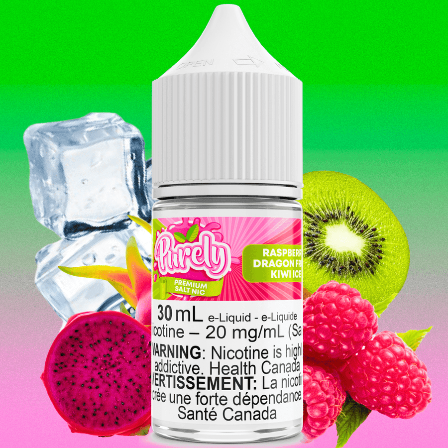 Raspberry Dragon Fruit Kiwi Ice Salt Nic by Purely E-Liquid Okotoks Vape SuperStore Okotoks Alberta