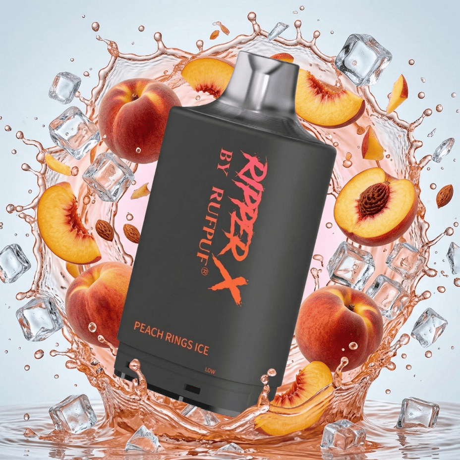 Ripper X 75K Turbo Pod - Peach Rings Ice 75000 Puffs / 20mg Okotoks Vape SuperStore Okotoks Alberta