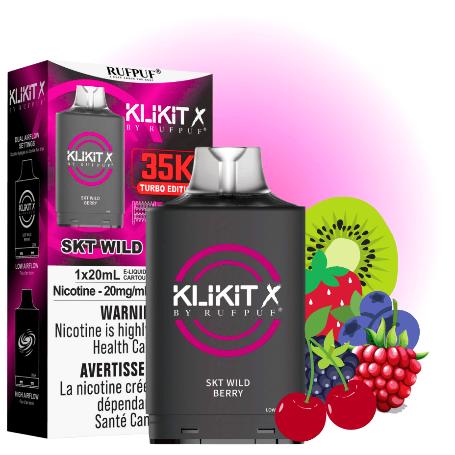 RufPuf Klikit X 35K Turbo Pod-SKT Wild Berry Okotoks Vape SuperStore Okotoks Alberta