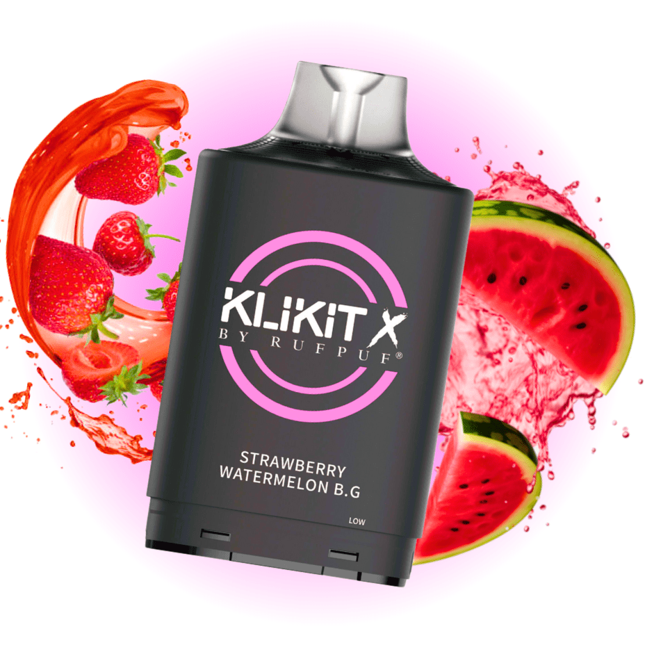 RufPuf Klikit X 35K Turbo Pod-Strawberry Watermelon B.G Okotoks Vape SuperStore Okotoks Alberta