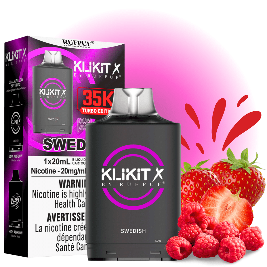 RufPuf Klikit X 35K Turbo Pod-Swedish Okotoks Vape SuperStore Okotoks Alberta