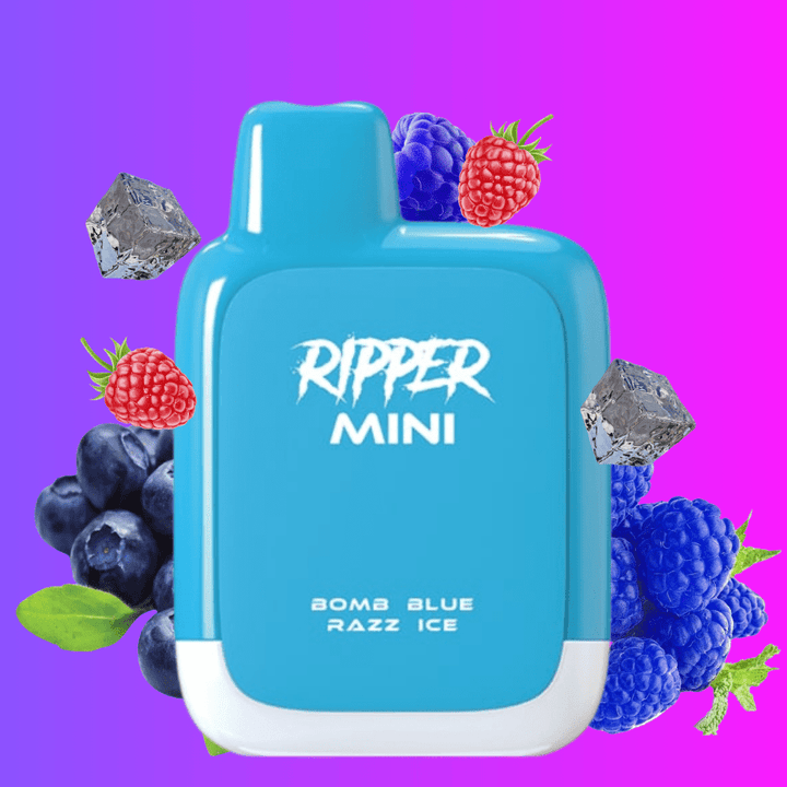 Rufpuf Ripper Mini Disposable Vape-1100 1000 puffs / Bomb Blue Razz Ice Okotoks Vape SuperStore Okotoks Alberta