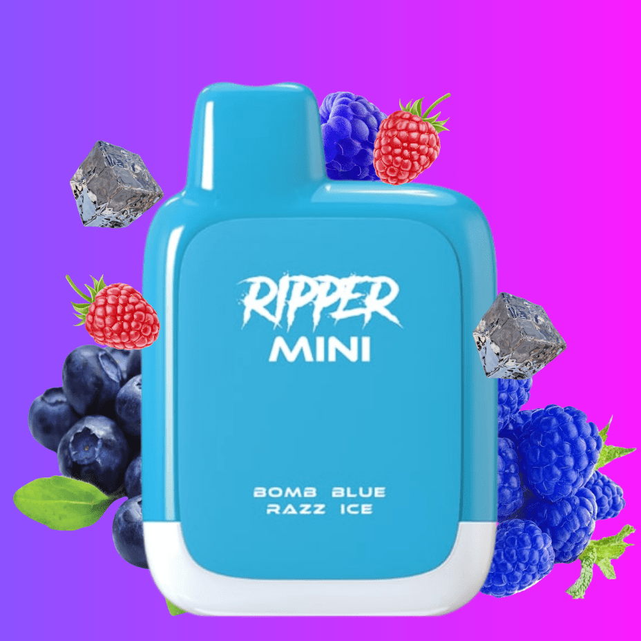 Rufpuf Ripper Mini Disposable Vape-1100 1000 puffs / Bomb Blue Razz Ice Okotoks Vape SuperStore Okotoks Alberta