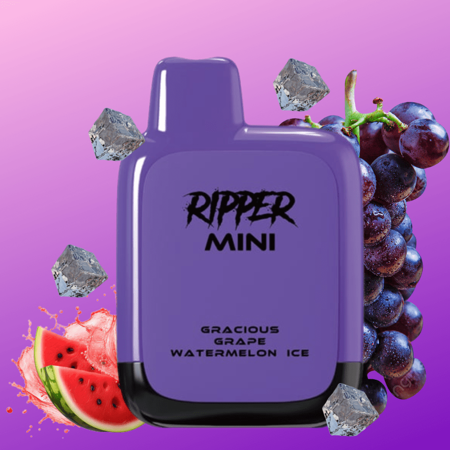 Rufpuf Ripper Mini Disposable Vape-1100 1000 puffs / Grape Watermelon Ice Okotoks Vape SuperStore Okotoks Alberta